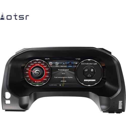 12.3" Android 7.1 Car LCD instrument dashboard screen GPS Navigation For Toyota Land Cruiser Prado 2010-2019 Multimedia player