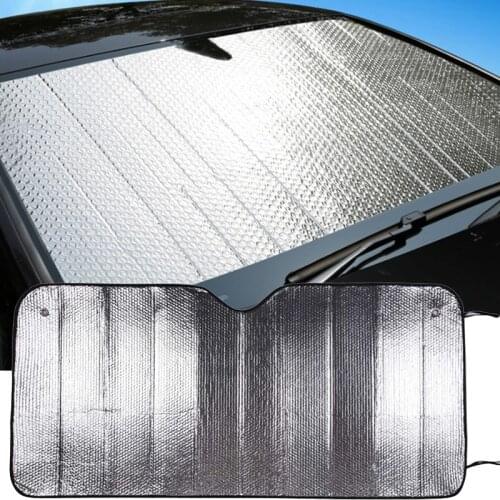 Car Reflective Windshield Cover Anti-UV Snowproof Full Protection Windscreen folding Cover Sun Snow Ice Universal Shields