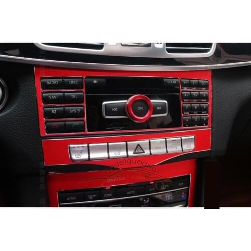 For Mercedes Benz E-Class(2014-2015) Car Center console CD panel decoration sticker