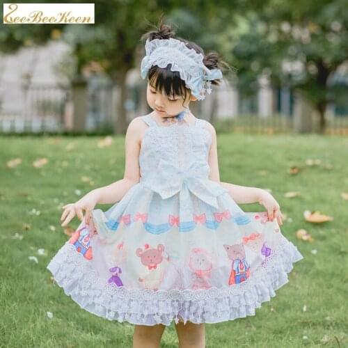 Children Cosplay Costume Lolita JSK Dress Spain Court Princess Dress For Child Sweet Lolita dress Girl Lolita Princess Dress