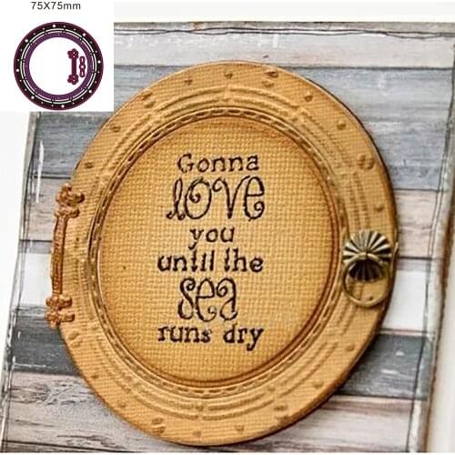 Manual metal cutting piggy, cutting template, shipping, round window, scrapbook, handcrafted paper cutting mold, blades drilling