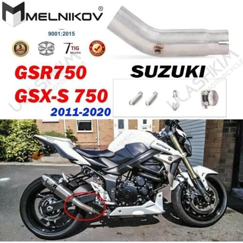 Motorcycle Exhaust Muffler Escape DB-Killer Modified Middle link Pipe Tube Slip On For Suzuki GSR750 GSR 750 Exhaust