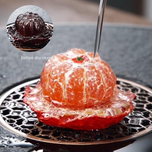 Tea pet color changing fruit tea from pet furnishings to boutique household tea table tea set tea pet tea ceremony furnishings