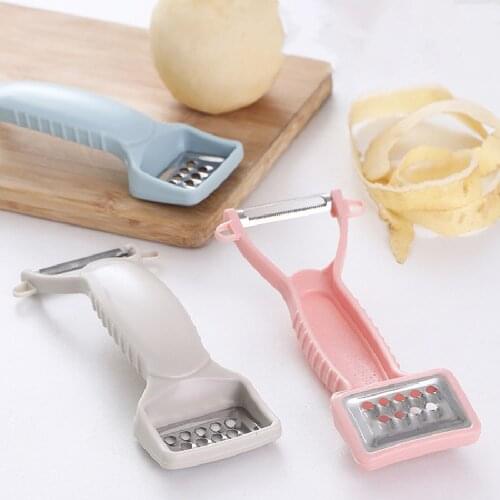Multi-function Grater Vegetable Peeler Double Head Julienne Cutter Peeler Potato Carrot Grater Paring Knife Kitchen Tool