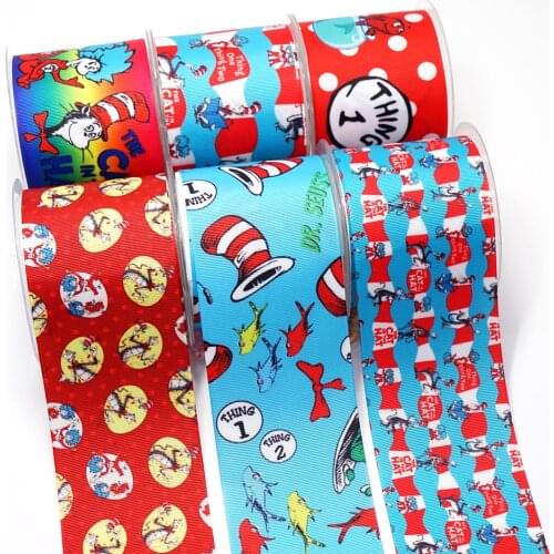 Cartoon Grosgrain/Satin Ribbon Cartoons Printed Ribbon For Crafts Decoration Bow 10Yards 26741