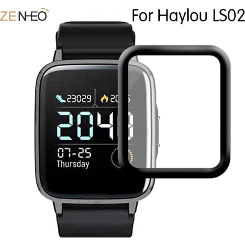 3D Curved Edge Full Coverage Soft Protective Film Cover For Xiaomi Haylou LS02 Smart Watch for Haylou LS02 Screen Protector
