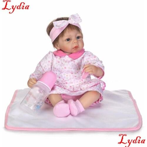 Real baby doll reborn 16"40cm soft sleeping silicone reborn dolls for children birthday gift NPK brand dolls