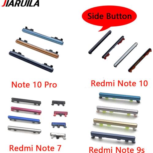 New Metal Power Button ON OFF Volume Up Down Side Button Key Parts For Xiaomi Redmi Note 7 9 Pro 9S