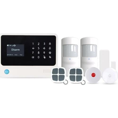 Newest GSM wifi Alarm System With 8 Wired Zones Burglar Alarm System Wireless Alarm System Home Security Alarm System G90B PLUS