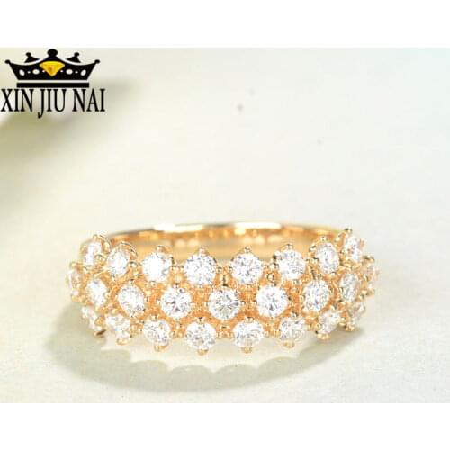 New Deluxe group inlaid with high quality zircon charm Princess ring wedding bride top jewelry engagement banquet fashion gifts