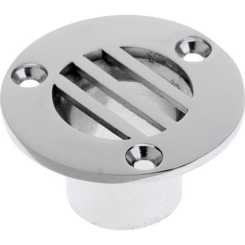 Boat Plumbing Fittings - Boat Deck Drain Scupper 316 Stainless Steel Marine Hardware 1.77 x 1 inch