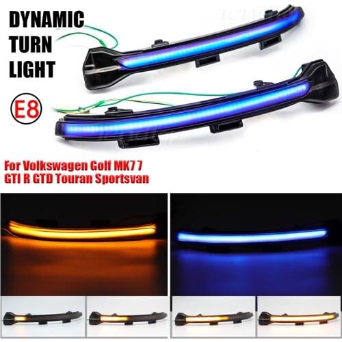 Dynamic Blinker Turn Signal LED light For Volkswagen Golf MK7 7 GTI R GTD Touran Sportsvan 2013 2014 2015 2016 2017