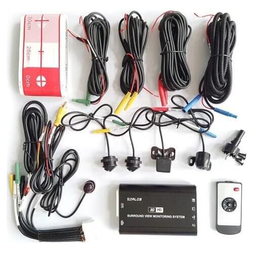 Truck camera trolley full range reversing radar RV surround camera waterproof sun protection 360 degree bird view car camera