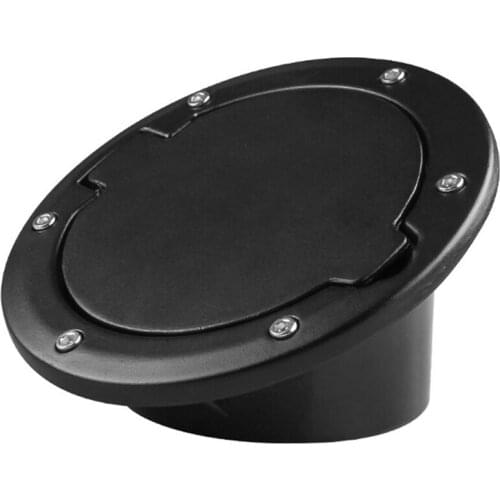 Fuel Filler Door Cover Gas Tank Cap 2/4 Door For 07-18 Jeep Wrangler Black