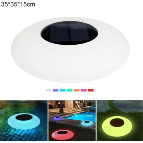 Outdoor Floating Solar Underwater Lamp Remote Control UFO RGB Changeable Swimming Pool Pond Party Solar Floating Night Light