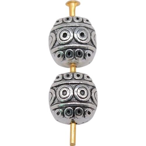 WYSIWYG 5pcs 7x7x7mm Engraved Small Hole Spacers Beads Spacers Beads DIY Charm Beads Jewelry Making Bracelet