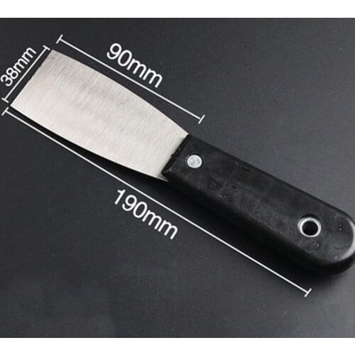 1.5inch, 2.5inch, 4inch, 5inch .4pcs Flexible Putty Knife with Plastic Hammer-end Handle . Putty Knife with Black Handle