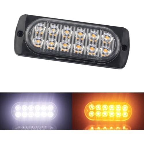 1PCS Emergency Strobe Led Light Warning Side Marker Blinking Amber LED Light Bar Police Flash Good 12/24V Light for Car Vehicles