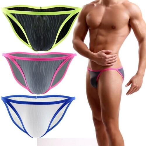 1-3PCS/Lot Men Bikini Briefs Sexy Underwear Briefs Pack Men Underpants Male Panties Mens Briefs Sexy Men Lingerie Underwear