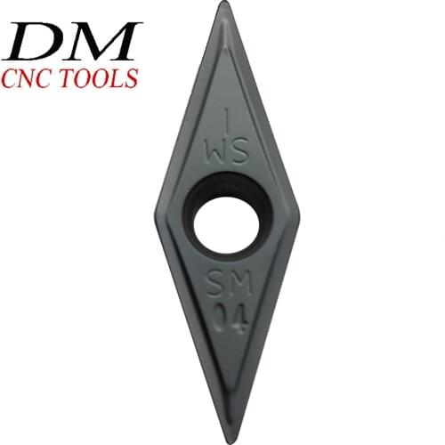 10pcs VCMT160404 SM IC907 / VCMT160408 SM IC907 External Round Car Blade Carbide Insert Lathe Tool Turning Insert accessories
