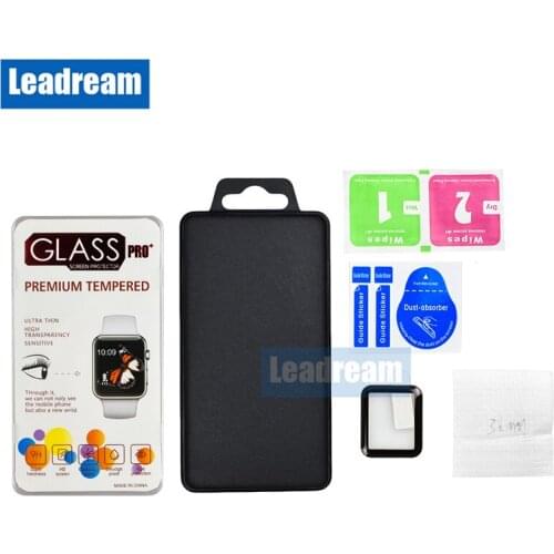 1000PCS Free DHL for Apple Watch 1 2 3 4 3D Full Glue Full Cover Screen Protector Tempered Glass with Retail Package