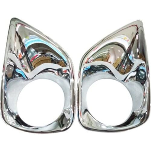 2Pcs/Set ABS Chrome Trim Styling Front Head Fog Light Lamp Cover Car Decoration Accessories For Toyota RAV4 2013 2014 2015