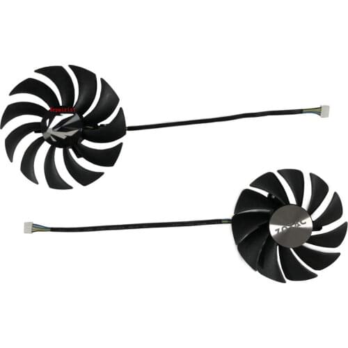 2pcs/Set 95MM CF1010U12S +85MM CF9015H12S ZT-A30700E-10P GPU VGA Cooler Fan For ZOTAC GAMING GeForce RTX 3070 Twin Edge Cooling