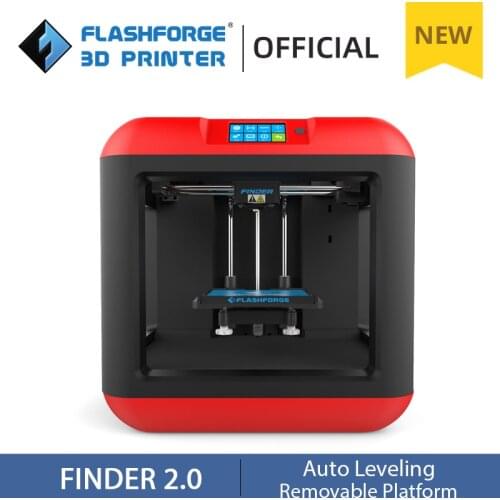 FlashForge Finder 2.0 Auto Leveling FDM 3D Printer DIY Kit WIFI Wireless Printing for Education and Family Use 140x140x140mm