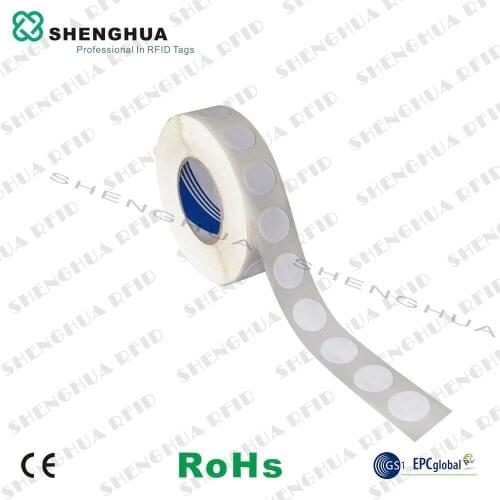 50pcs/pack Low Price NFC Coated Paper RFID Sticker Smart Chip Dia25mm Printiable NFC Tag Label for Management