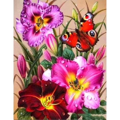 Diamond Embroidery Full Display Scenic Square round Diy Diamond Painting flower 5D Cross Stitch Wedding DecorationZP-2339