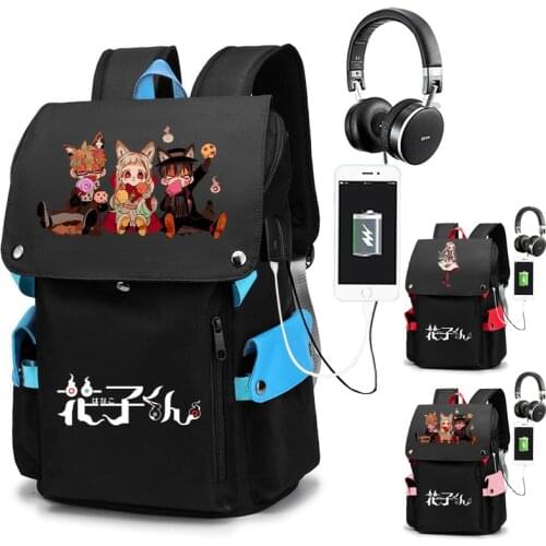 Anime Toilet-Bound Hanako-Kun Cosplay Student School Backpack Unisex Fashion Bags Travel Laptop