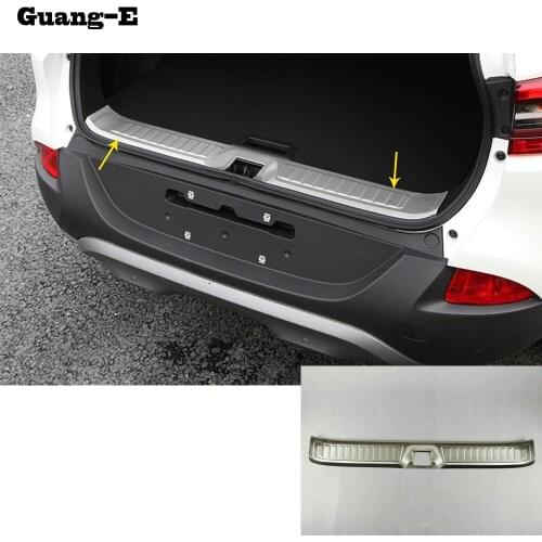 Car Stainless Steel Inner Rear Bumper Trim Plate Lamp Frame Trunk Pedal Panel 1pcs For Renault Kadjar 2016 2017 2018 2019