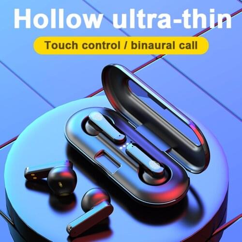 Bluetooth Earphones Charging Box XG49 Hollow Ultrathin TWS Bluetooth 5.0 Wireless In-ear Sports Earphones Headset