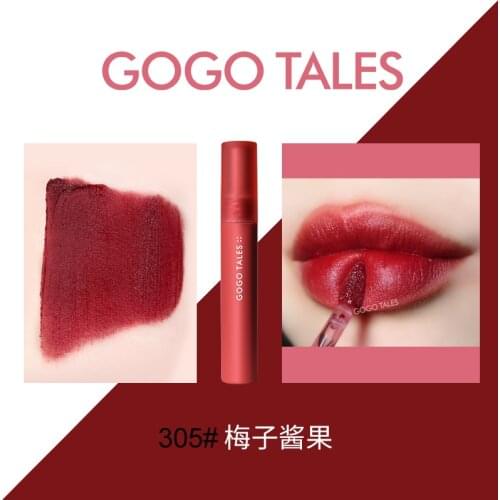 Gogotales air cushion lip gloss 6 colors orange red vampire pigment waterproof long lasting velvet matte lip tint BN224