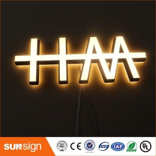 Customized acrylic material led letter lights sign for advertising