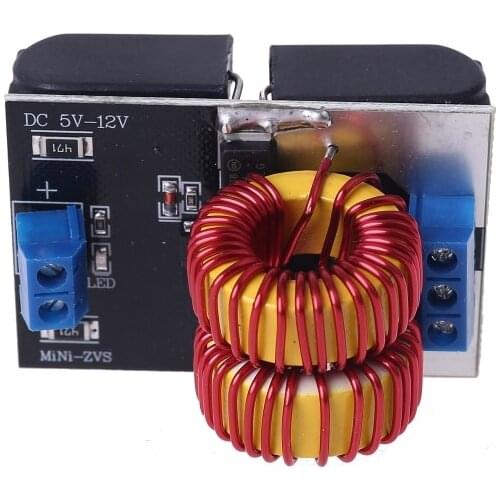 120W DC 5V~12V Mini ZVS Induction Heating Board Flyback Driver Heater Coil DIY Heating Plate without Cooling Fan