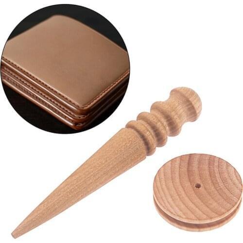 Leathercraft Edge Trimmer Polishing Tool DIY Leather Tools Milling Leather Multifunction Round Stick Trimming Slicker