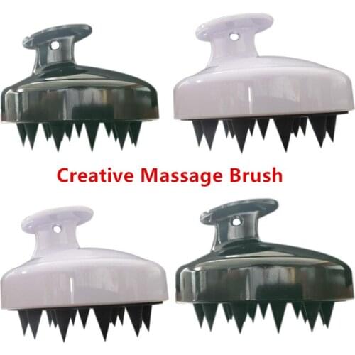 Creative Massage Brush Bathroom Body Comb Shampoo Soft Head Cleaning Brushes Plastic Sanitary Comb Washing Hair Scalp Shower