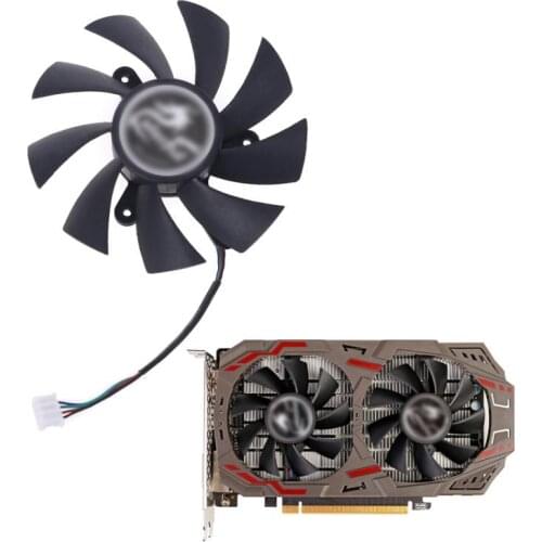 75mm 85mm 4pin Cooler Video Card Cooling Fan for iGame GeForce GTX 1070Ti 1080