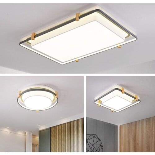 Minimal modern ceiling Lights rectangle living room decoration dimmable ceiling light led lights for room bedroom led lamp home