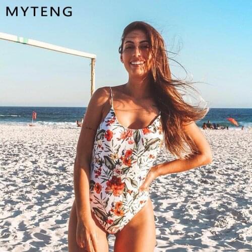 MYTENG Black One Piece Swimwear
