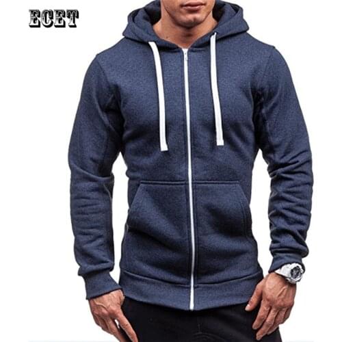 Spring and autumn new mens jackets with hood zipper fashion mens clothing joggers leisure fitness sportswear casual tops
