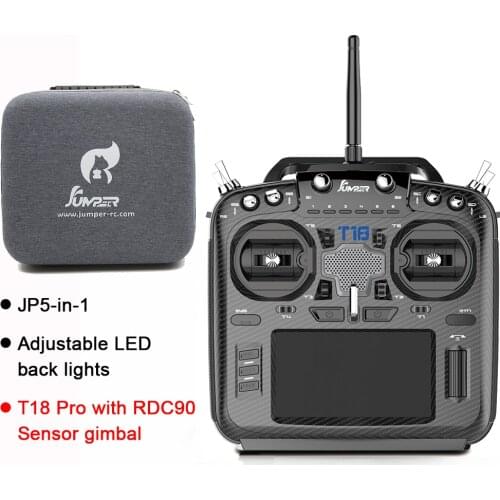 Jumper T18 PRO 915MHz 16CH Hall Sensor Gimbal JP5IN1 RF Module 4.3inch IPS Screen OpenTX Multi-Protocol Radio Transmitter Mode2