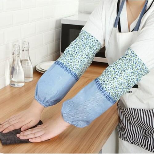 Autumn and winter long sleeves small broken flowers design anti fouling anti fouling home office oversleeve 23*16.3CM