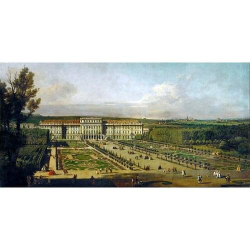 Landscape canvas painting Print Poster modern home decor art prints giant pictures Sch0nbrunn Palace in Vienna Bernardo Bellotto