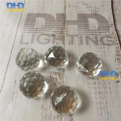 Free shipping 50pcs/lot K9 D20mm clear glass round ball crystal for chandelier or door curtain for home decoration