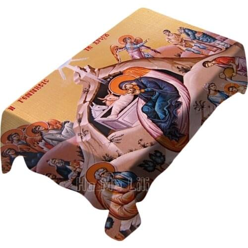 Christmas Eve Royal Hours St Sophia Greek Orthodox Church Syracuse 24 Decembertable Cloth Art Indoor And Outdoor Decoration