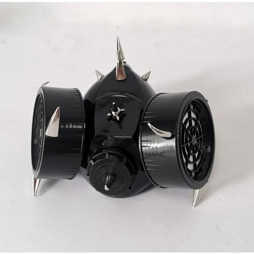 Steampunk Fashion Retro Rivets Gas Mask Respirator Cyber Gothic Cosplay Spikes Masks Halloween Party Cosplay Accessories