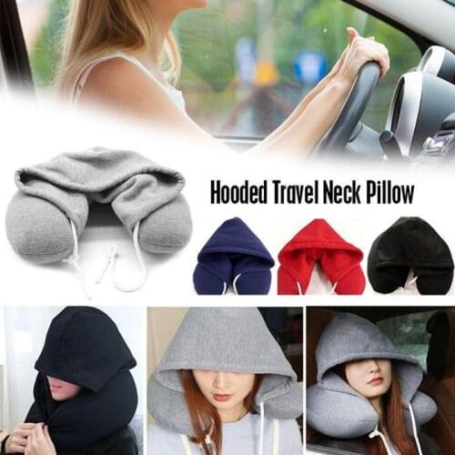 U Shaped Memory Foam Neck Pillows Soft Travel Pillow Neck Cervical Airplane Pillow 33*28*11CM Cervical Travel Healthcare Bedding