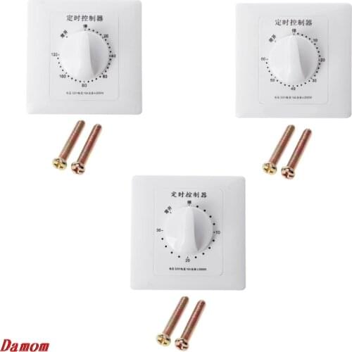 AC 220V Timer Switch Control Pump Mechanical Countdown Control Interruptor 30/60/120 Minutes